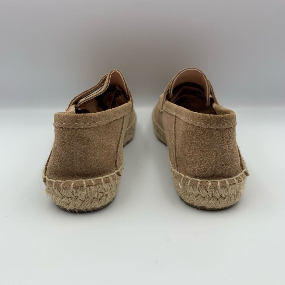 Tan Suede Espadrille Vacation Loafers - Picture 9 of 13